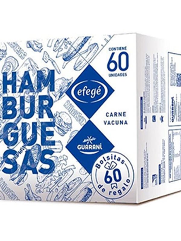 Hamburguesa EFEGE Paq x60u